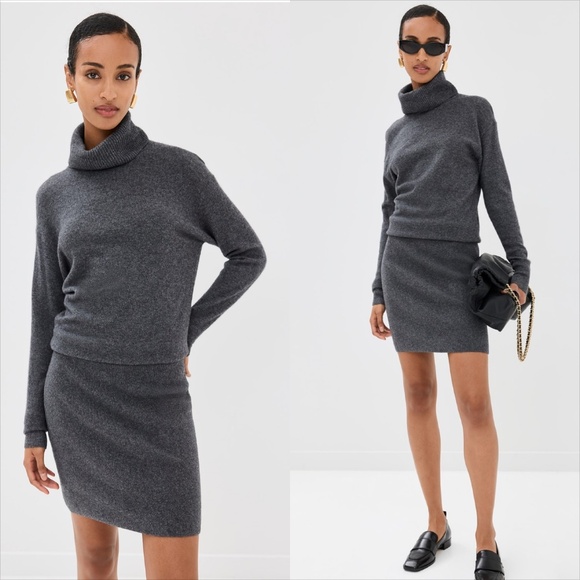 Veronica beard Cassidy grey cashmere sweater dress FINAL PRICE - Picture 4 of 9
